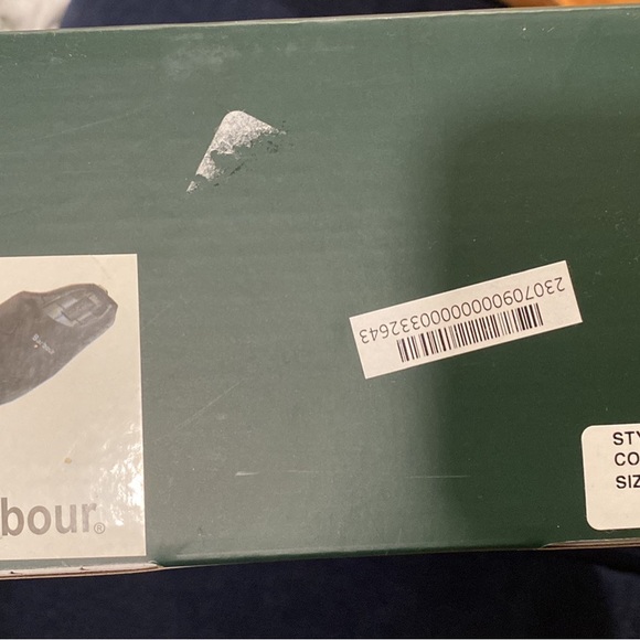 Unisex Barbour black quilted slippers size US8/UK7. - Picture 3 of 4